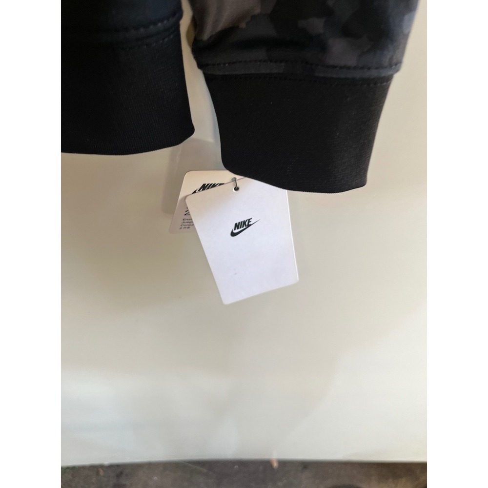 Nike Boys Camo Tracksuit Set Full Zip Jacket and Shorts Black Grey 4 XS 3-4YRS - Picture 5 of 6